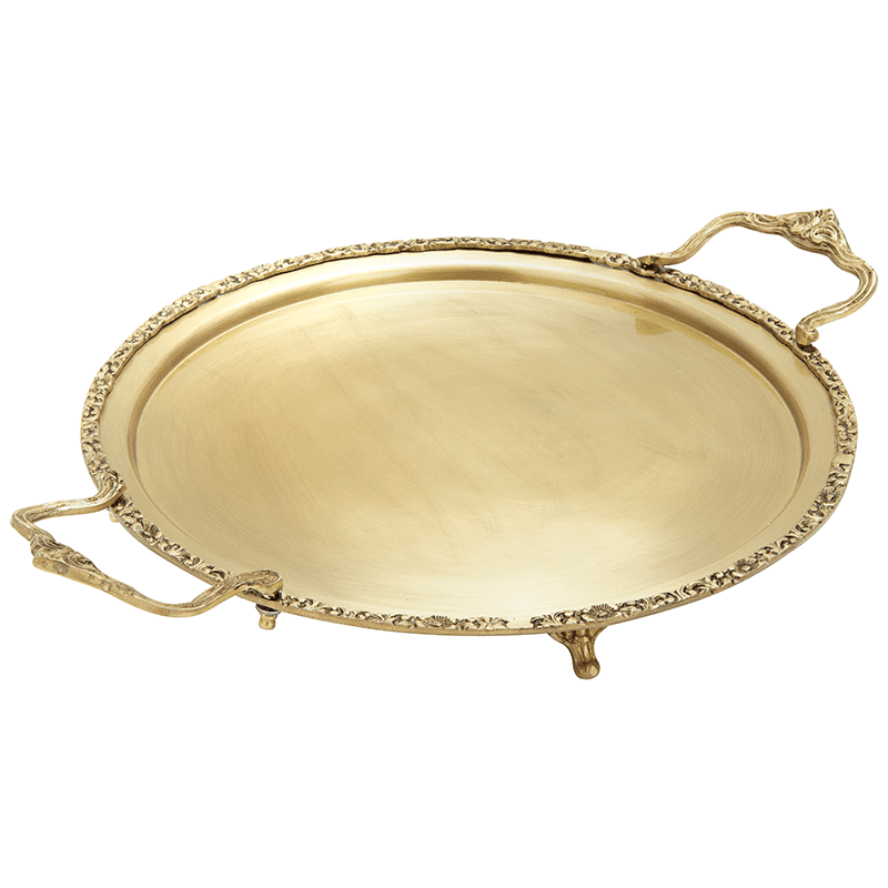 سینی گرد برنجی سوفیا