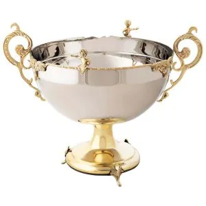 کاسه آجیل خوری استیل و برنج دیانا (کوچک)