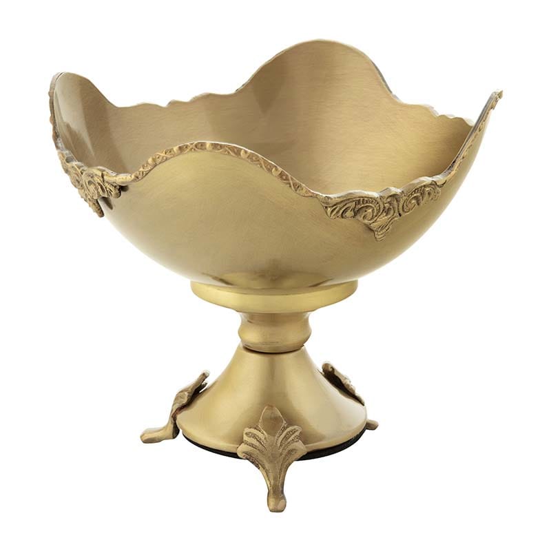 شکلات خوری بدون درب برنجی کارولین