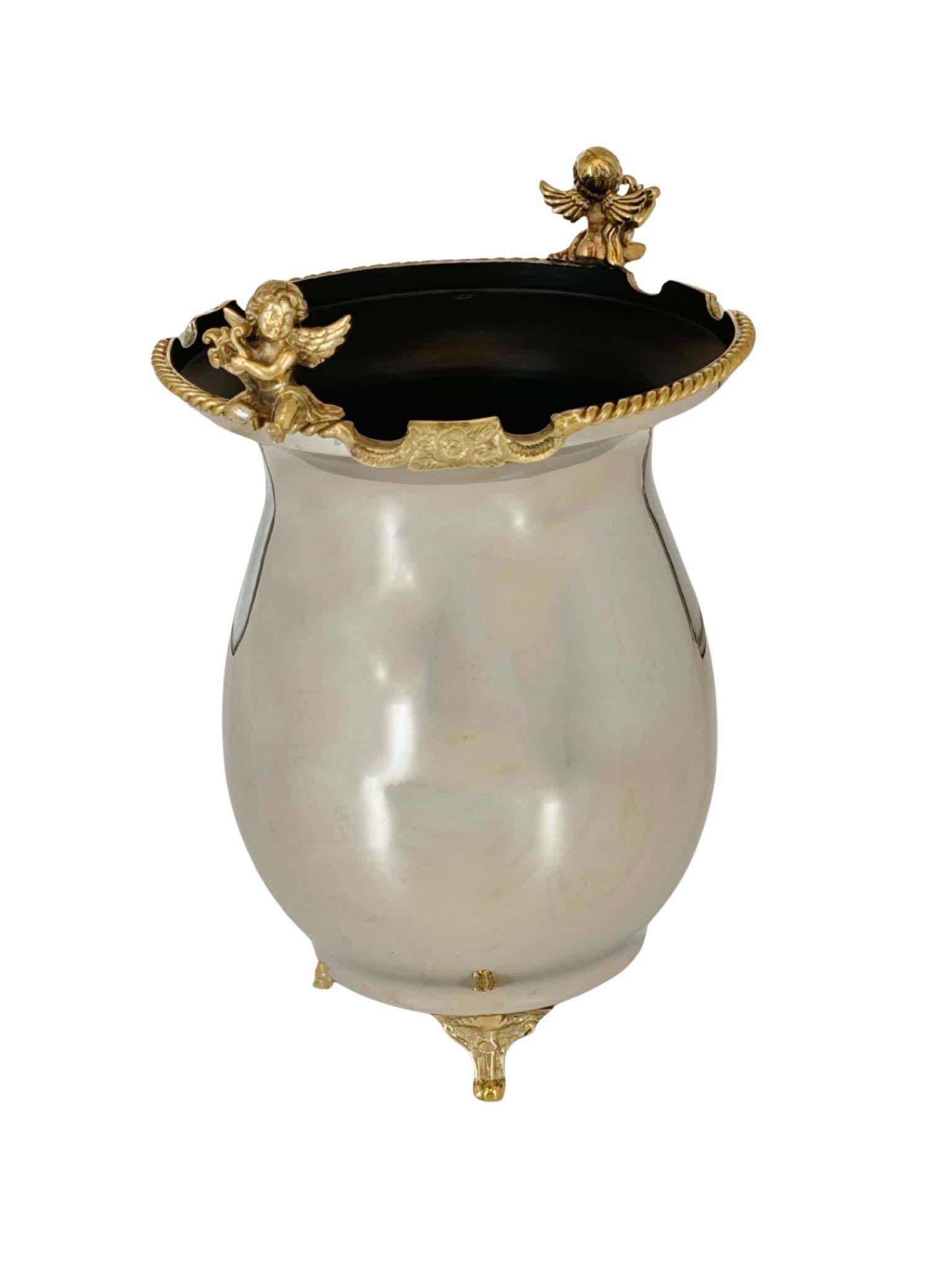 گلدان کوزه ای برنجی فلورنس