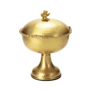 شکلات خوری پایه دار برنجی رلیک