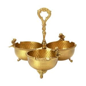 اردو سه پیاله برنجی رلیک