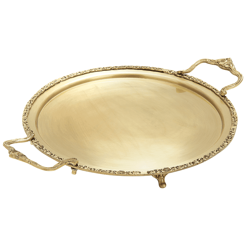 سینی گرد برنجی سوفیا